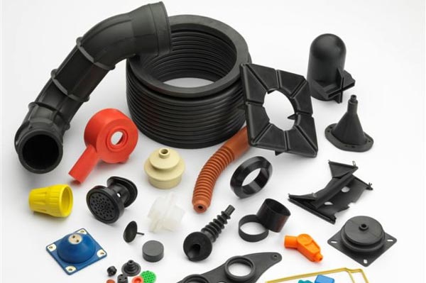 Rubber compression moulding