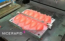 compression molding with plastic